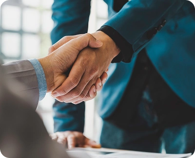 Mercer Jones Acquisition, shaking hands